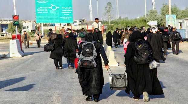 ورود زائرین اربعین حسینی به کشور عراق